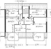 95 m² Dachgeschosswohnung mit 2 Balkonen in Bad Essen