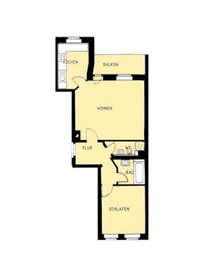 Foto - Nachmieter 2 Raum-Wohnung in GohlisNord Wilhelm-Plesse-Straße