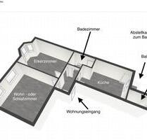 55qm, 2,5 Zi Whg, inkl. Internet & Hausflurreinigung 530€ warm - Hagen Hagen-Mitte