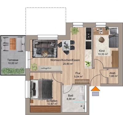 Foto - 4 Zimmer Etagenwohnung zum Kaufen in Haiger