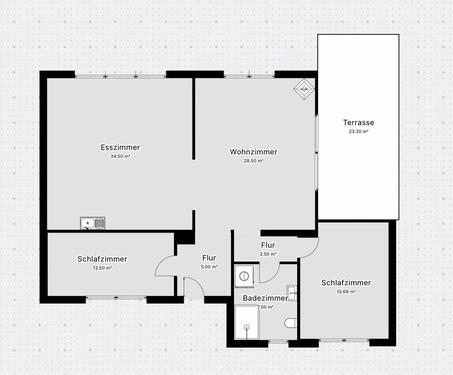 Foto - 4 Zimmer Erdgeschoßwohnung zur Miete in Burbach