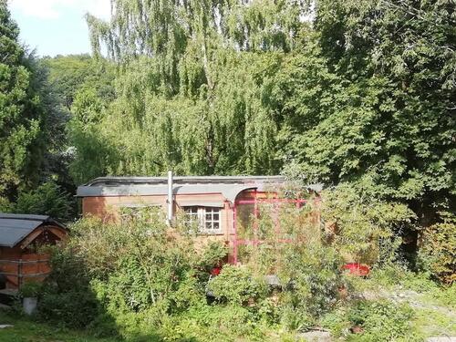 Foto - Zirkuswagen Sternenhimmel mit Fassauna
