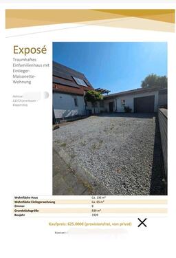 Foto - Doppelhaushälfte mit Anbau und Einliegerwohnung