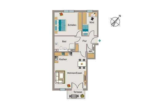 Foto - Etagenwohnung zur Miete in Krefeld