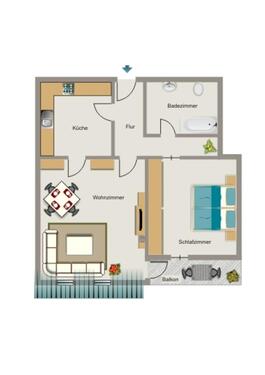 Foto - Etagenwohnung zur Miete in Essen