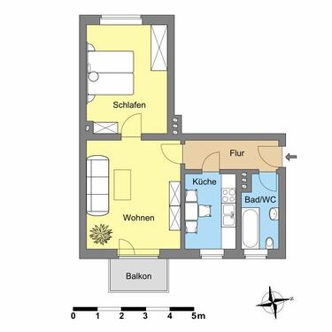 Foto - Etagenwohnung zur Miete in Dessau-Roßlau