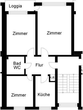 Foto - 3 Zimmer Etagenwohnung zur Miete in Osnabrück