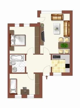 Foto - Hier lässt es sich aushalten: 3-Zimmer-Wohnung