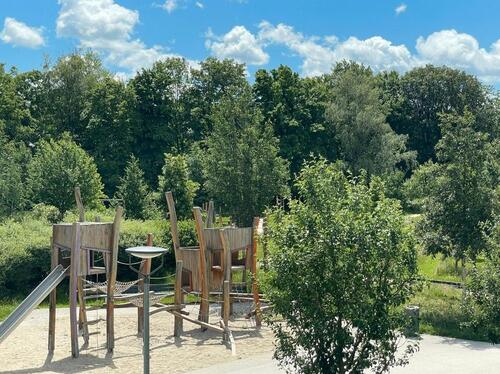 Foto - München Aubing: 4-Zimmer-Wohnung S-Bahn-Nähe Blick ins Grüne