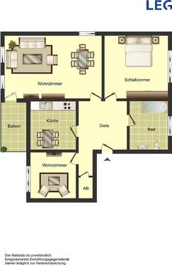 Foto - 3 Zimmer Etagenwohnung zur Miete in Hamm