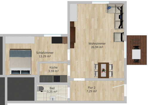 Foto - 3 Zimmer Erdgeschoßwohnung zur Miete in Boizenburg/Elbe