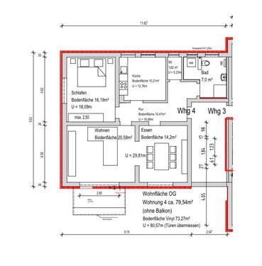 Foto - 3-Zi-Whg, Simmern Hunsrück - 683,00&nbsp;EUR Kaltmiete, ca.&nbsp; 82,30&nbsp;m&sup2;