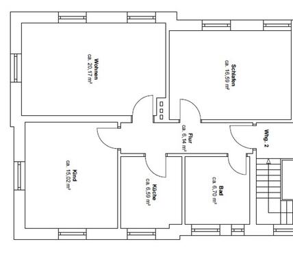 Foto - 3 Zimmer Etagenwohnung in Herford