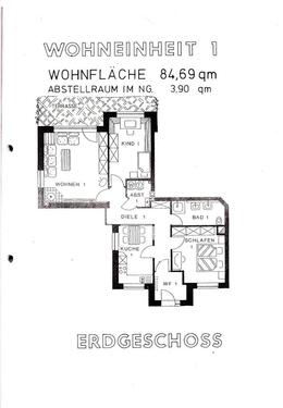 Foto - AURICH. Sehr ruhige Mietwohnung, EG, 85 qm.Bevorzugt Einzelperson