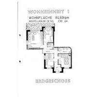 AURICH. Sehr ruhige Mietwohnung, EG, 85 qm.Bevorzugt Einzelperson