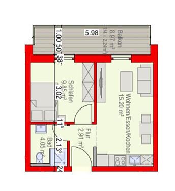 Foto - Etagenwohnung in Lahnau zur Miete