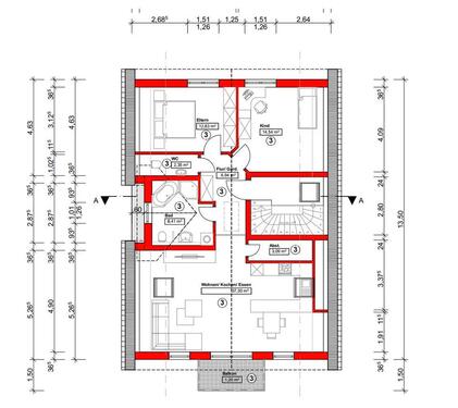Foto - Helle 3 Zimmer DG Wohnung mit Balkon und Wärmepumpe