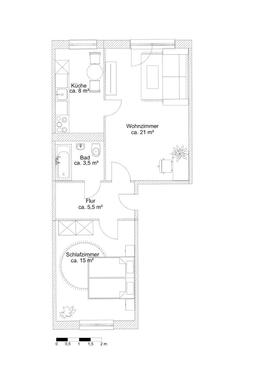 Foto - 2 Zimmer Etagenwohnung zur Miete in Prenzlau