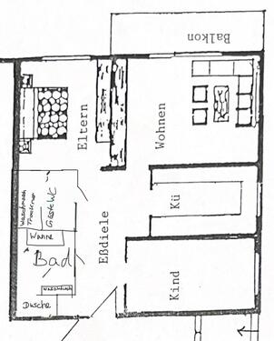 Foto - Wohnung zu vermieten 3 Zimmer Erstbezug nach Sanierung