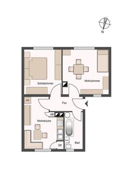 Foto - 2 Zimmer Etagenwohnung zur Miete in Wetzlar