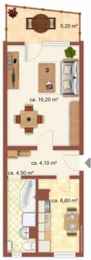 Foto - 1 Zimmer Etagenwohnung zur Miete in Merseburg