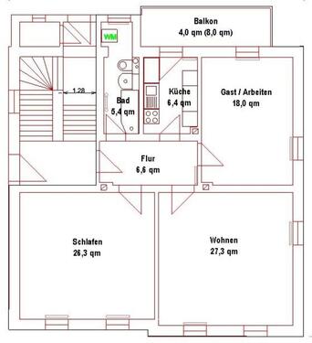 Foto - Etagenwohnung zur Miete in Radebeul