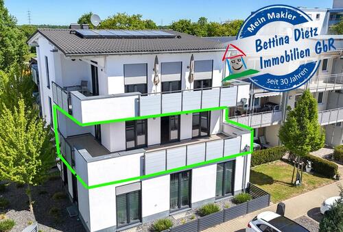 Foto - Neuwertige 3 Zi-Wohnung im 1. OG mit Personenaufzug, Kellerraum und 2 PKW - Stellplätzen in Messel!