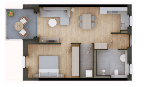 Foto - 2 Zimmer Etagenwohnung in Landau an der Isar