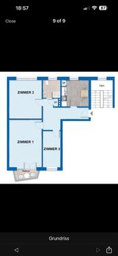 Foto - Wohnung 2,5 Zimmer, Küche, Bad, Keller, 2. OG