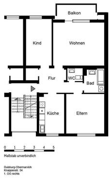 Foto - 3 Zimmer Etagenwohnung zur Miete in Duisburg