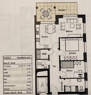 Foto - Emsauenpark EG Mietwohnung mit TG 76 qm ab 01.06.26