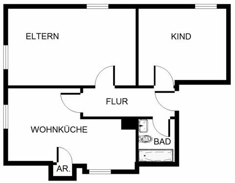 Foto - 3 Zimmer Etagenwohnung zur Miete in Bergkamen