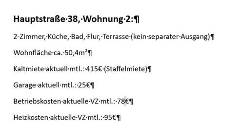 Foto - 2 Zimmer Wohnung in Hambergen - 415,00 EUR Kaltmiete, ca.  50,40 m²