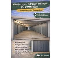 Einzelgarage mit Strom zu Vermieten in Ostfildern- Nellingen