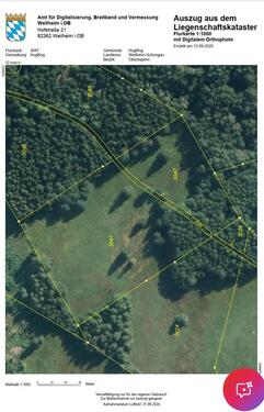 Foto - Wiesen und Waldfläche in Huglfing