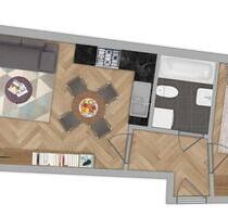 Helle 2,5-Zimmer-Wohnung mit Balkon (EG), EBK & Badewanne - Sinsheim