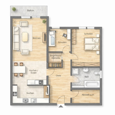 Foto - Neu am Markt ~ 120 m² Wohnkomfort mit Balkon & Tiefgarage, frei