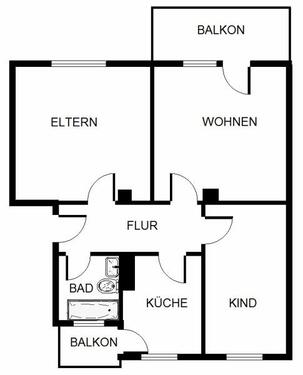 Foto - 3 Zimmer Etagenwohnung in Bonn