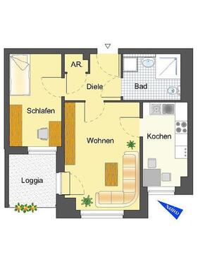 Foto - 2 Zimmer Etagenwohnung zur Miete in Essen