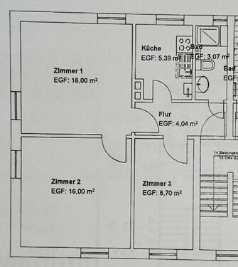 Foto - Helle 3-Zimmer-Wohnung mit Küche & Bad in ruhiger Lage