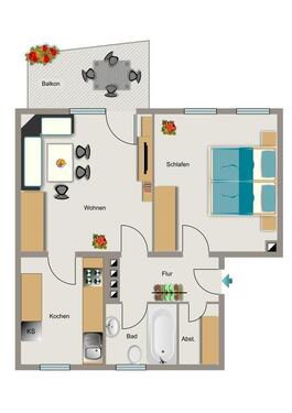 Foto - 2 Zimmer Etagenwohnung zur Miete in Dortmund