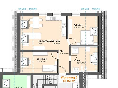 Foto - Wohnung (Nr.5) im Neubau zu vermieten - nachhaltig und ruhig