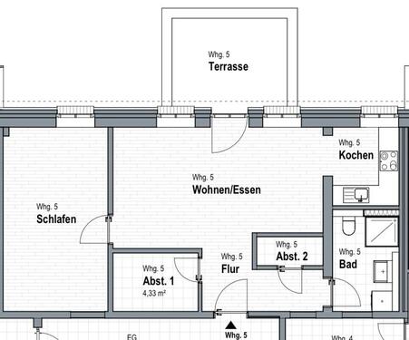 Foto - 2-Zimmer Wohnung mit großem Wohn-Essbereich !!Neubezug!!