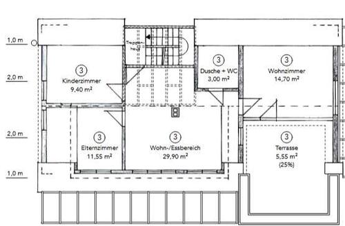 Foto - Moderne 74 m² DG-Wohnung mit Dachterrasse in Rottenburg
