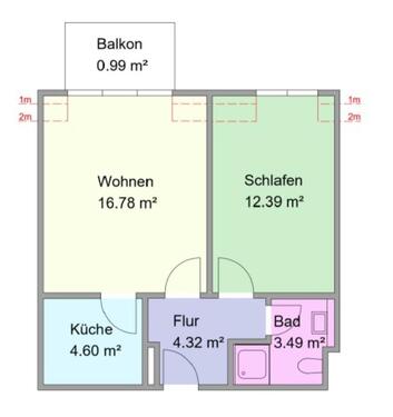 Foto - Etagenwohnung in Magdeburg zur Miete