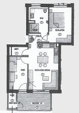 Foto - 3 Zimmer Etagenwohnung in Altenstadt