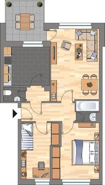 Foto - 2 Zimmer Etagenwohnung zur Miete in Wolfsburg