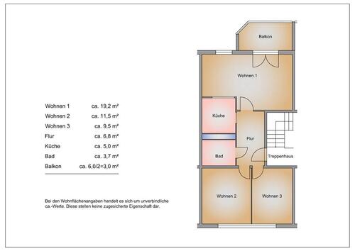 Foto - 3 Zimmer Etagenwohnung in Jacobsdorf