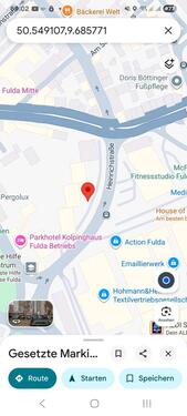 Foto - innenstadtnaher Parkplatz - Fulda - Nähe Emmaillierwerk