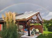 Foto - Ferien Urlaub Silvester BUNGALOW Haus Garten Hund